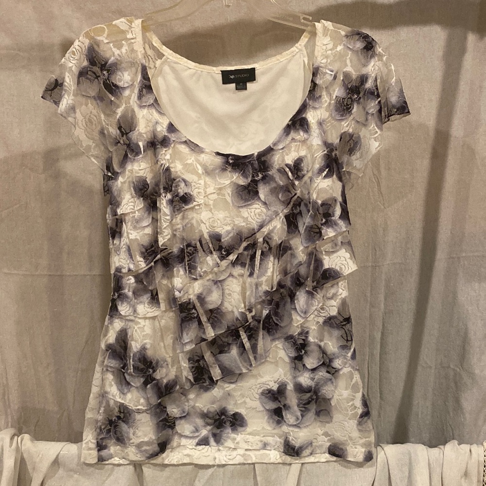 Layered ruffle top